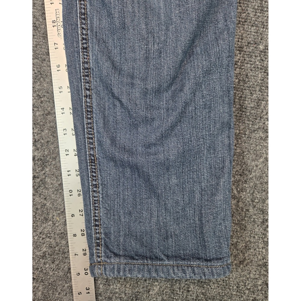 Eddie Bauer Flannel Lined Jeans Womens 6 Blue Boyfriend Relaxed - Picture 4 of 8